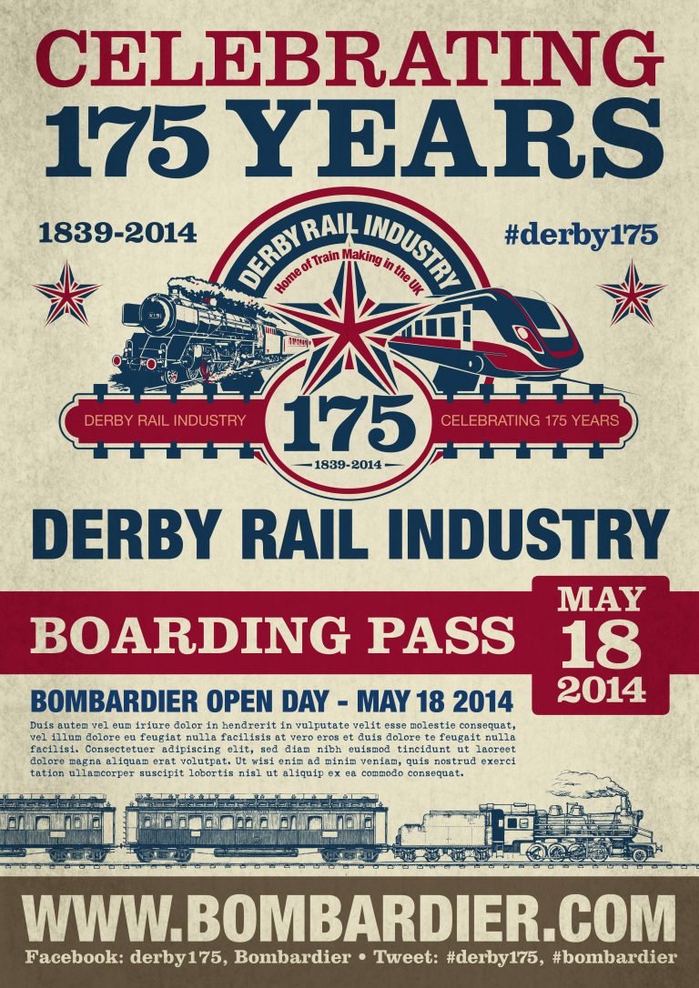 Bombardier 127 years poster design