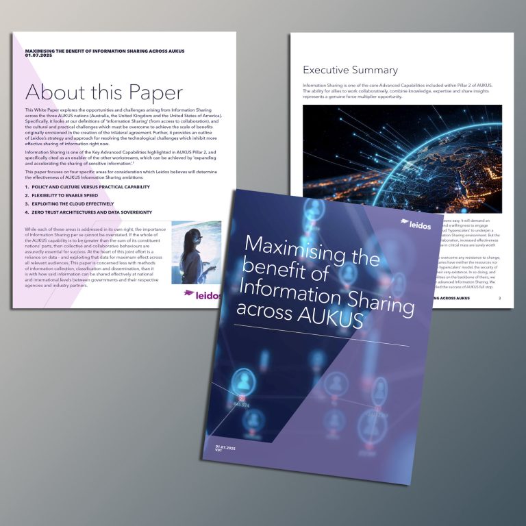 Leidos Aukus brochure