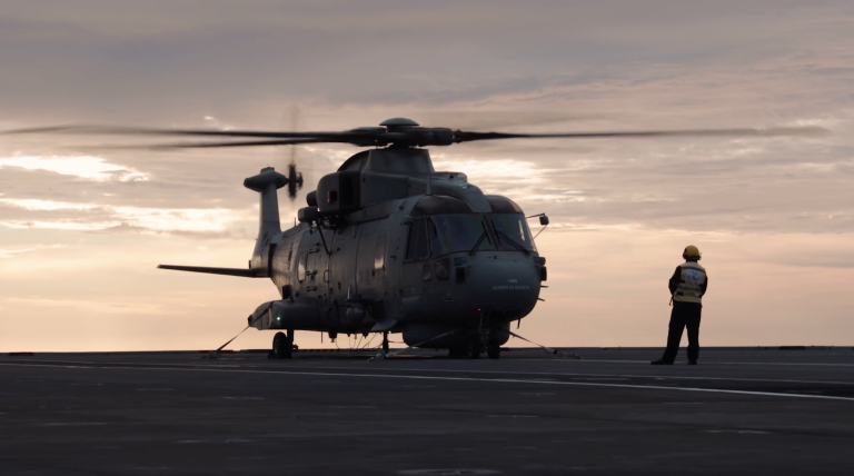 Helicopter silhouette