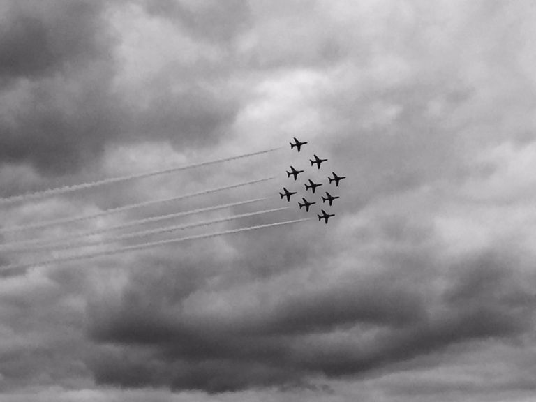 Formation of planes in the sky