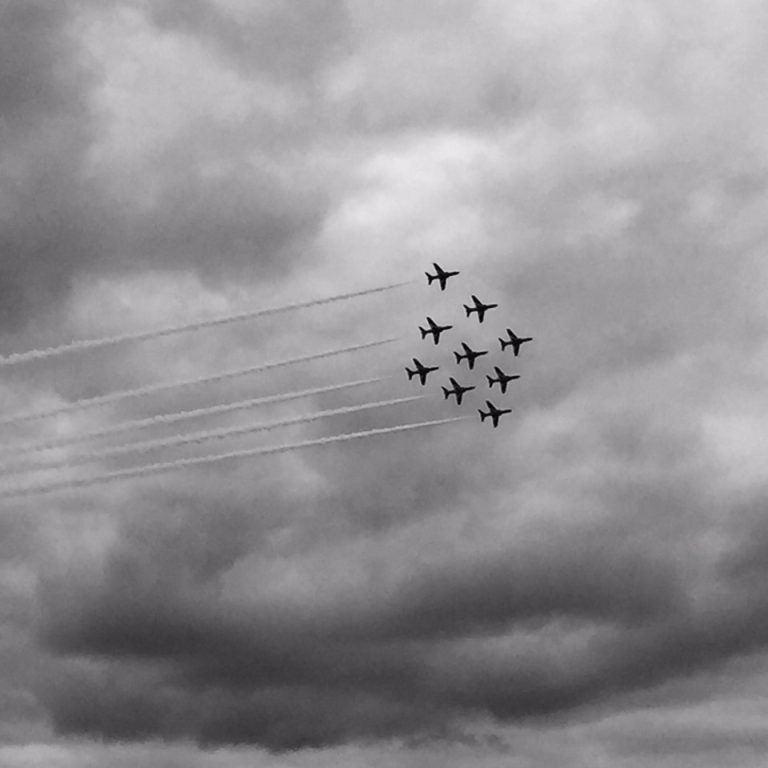 Formation of planes in the sky